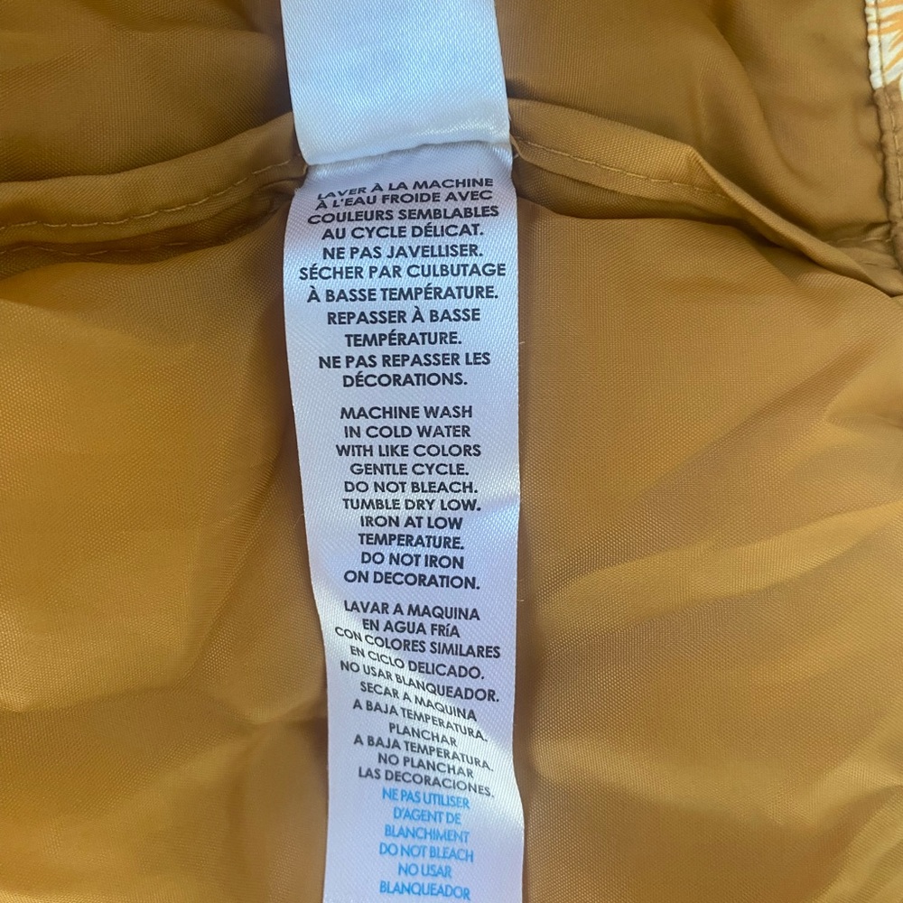 Goldenrod Sunflower Packable Puffer Jacket 3T/4T - Picture 9 of 11